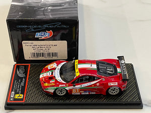 BBR 1/43 Ferrari 458 Italia GT2 GTE Am 24 Hours Le Mans 2012 Red No. 81 BBRC100