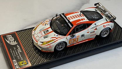BBR 1/43 Ferrari 458 Italia GT2 GTE Am 24 Hours Le Mans 2012 White No. 83 BBRC101