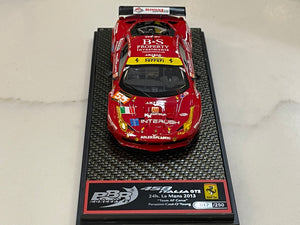 BBR 1/43 Ferrari 458 Italia GT2 GTE Am 24 Hours Le Mans 2013 Red No. 55 BBRC124