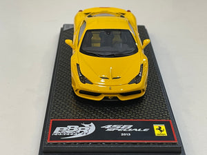 BBR 1/43 Ferrari 458 Speciale 2013 Yellow BBRC132Y