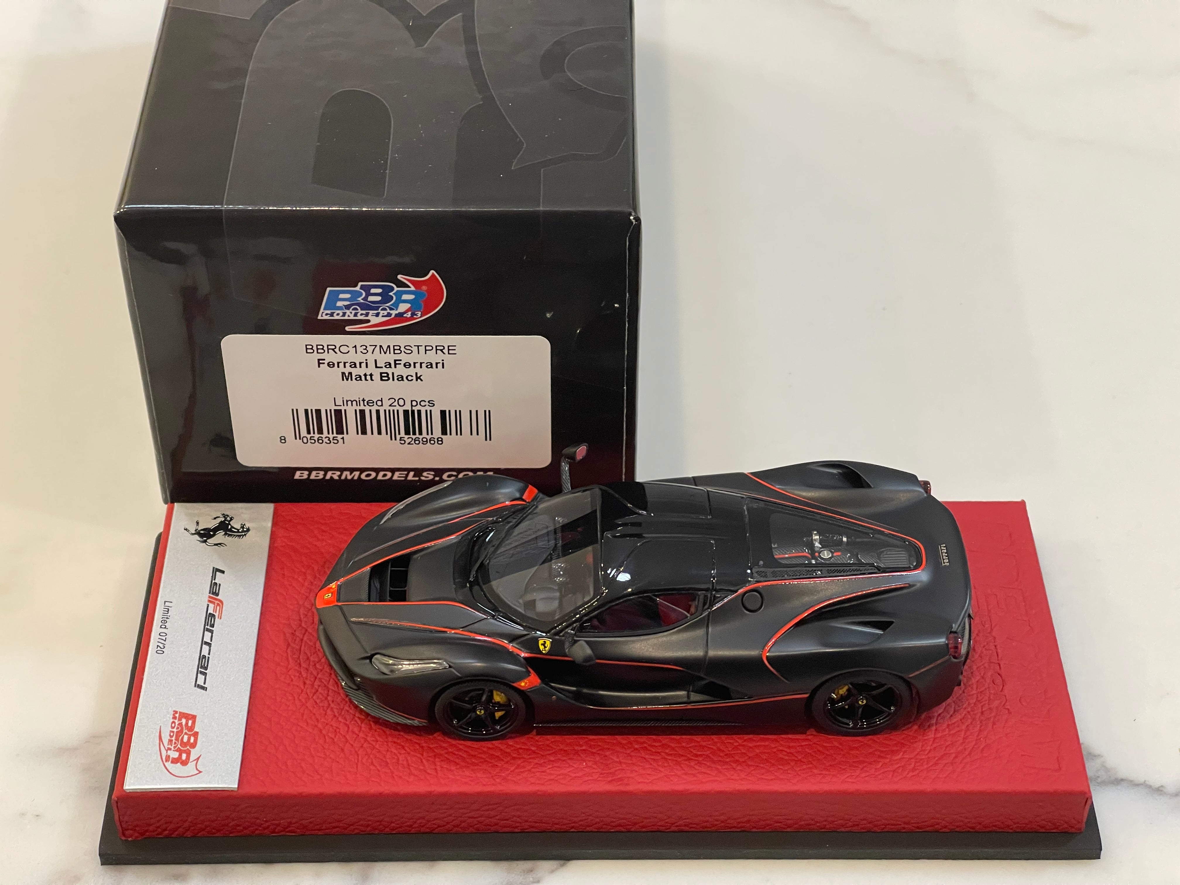 BBR 1/43 Ferrari LaFerrari 2013 Matt Black BBRC137MBSTRPRE