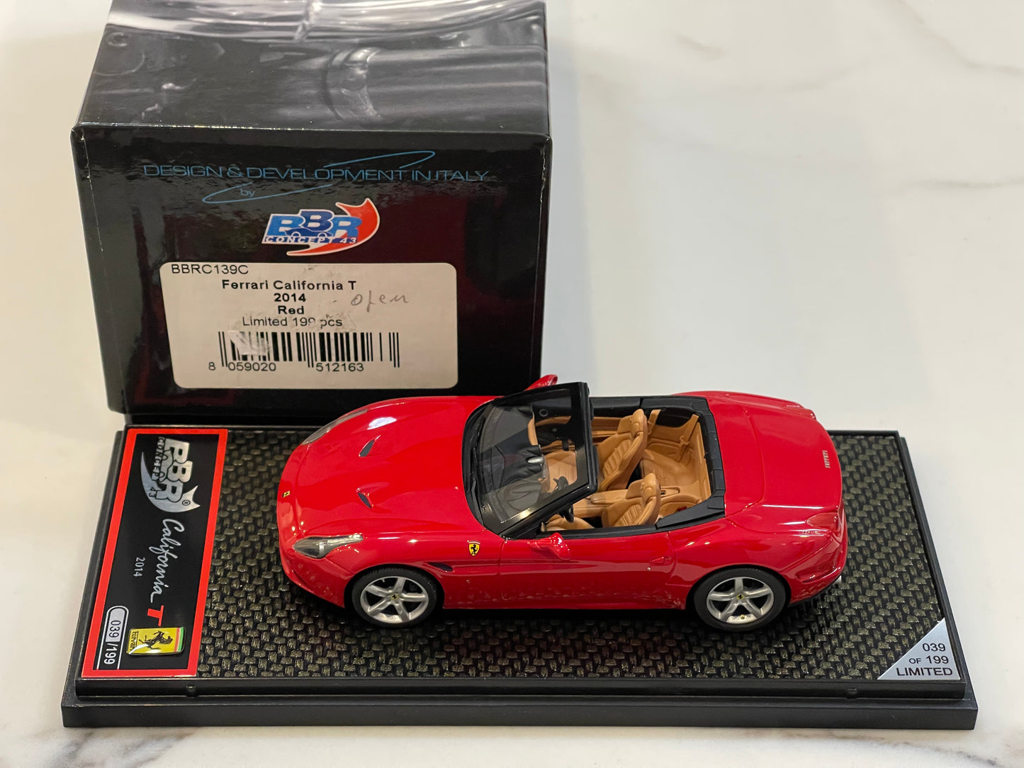 BBR 1/43 Ferrari California T 2014 Red BBRC139C