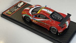 BBR 1/43 Ferrari 458 Italia LM GTE Pro 24 Hours Le Mans 2014 Red No. 81 BBRC149