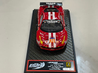 BBR 1/43 Ferrari 458 Italia LM GTE Am 24 Hours Le Mans 2014 Red No. 70 BBRC155