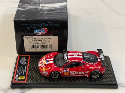 BBR 1/43 Ferrari 458 Italia LM GTE Am 24 Hours Le Mans 2014 Red No. 70 BBRC155