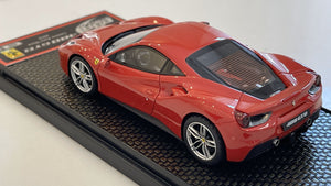 BBR 1/43 Ferrari 488 GTB 2015 Rosso Corsa BBRC165