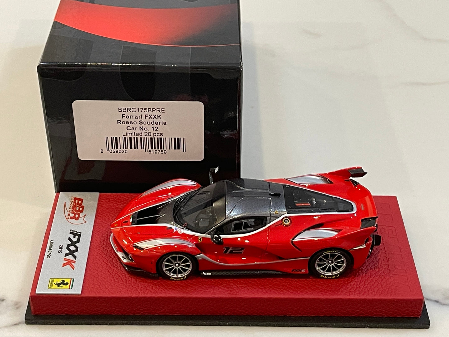 BBR 1/43 Ferrari FXX-K 2015 Rosso Scuderia No. 12 BBRC175BPRE
