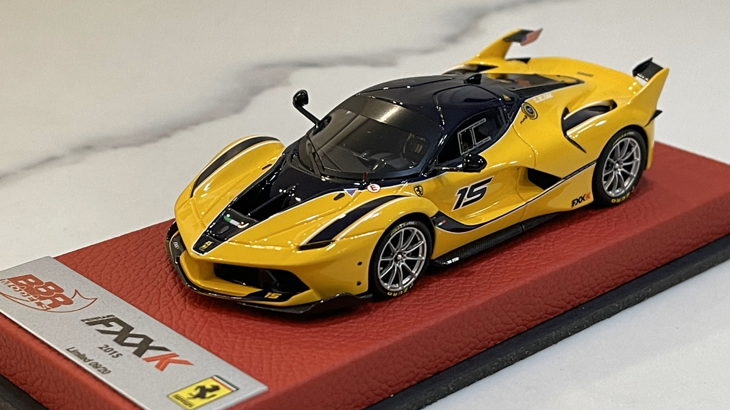 BBR 1/43 Ferrari FXX-K 2015 Giallo Modena No. 15 BBRC175CPRE