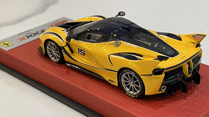BBR 1/43 Ferrari FXX-K 2015 Giallo Modena No. 15 BBRC175CPRE