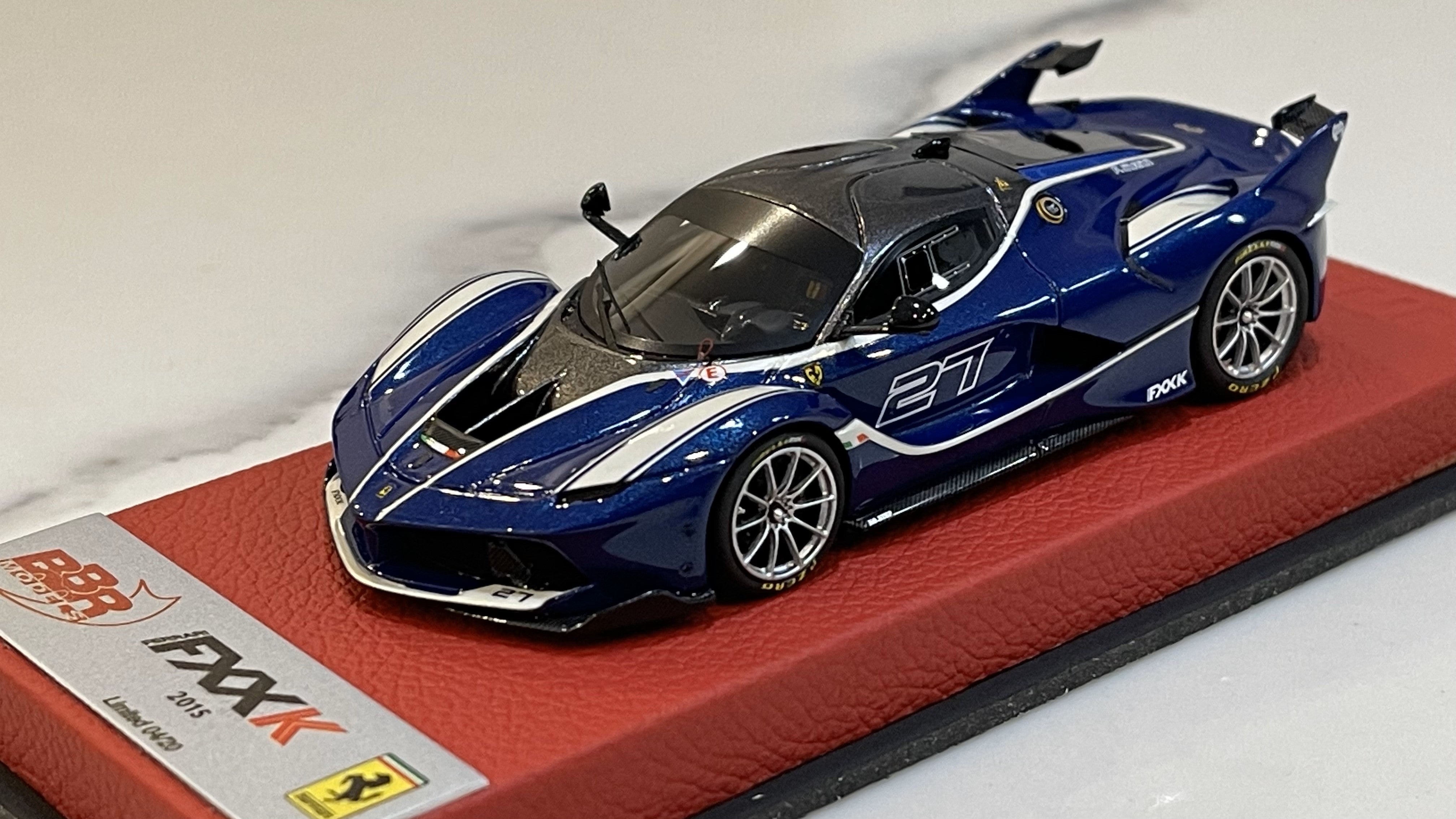 BBR 1/43 Ferrari FXX-K 2015 TDF Blue No. 27 BBRC175DPRE