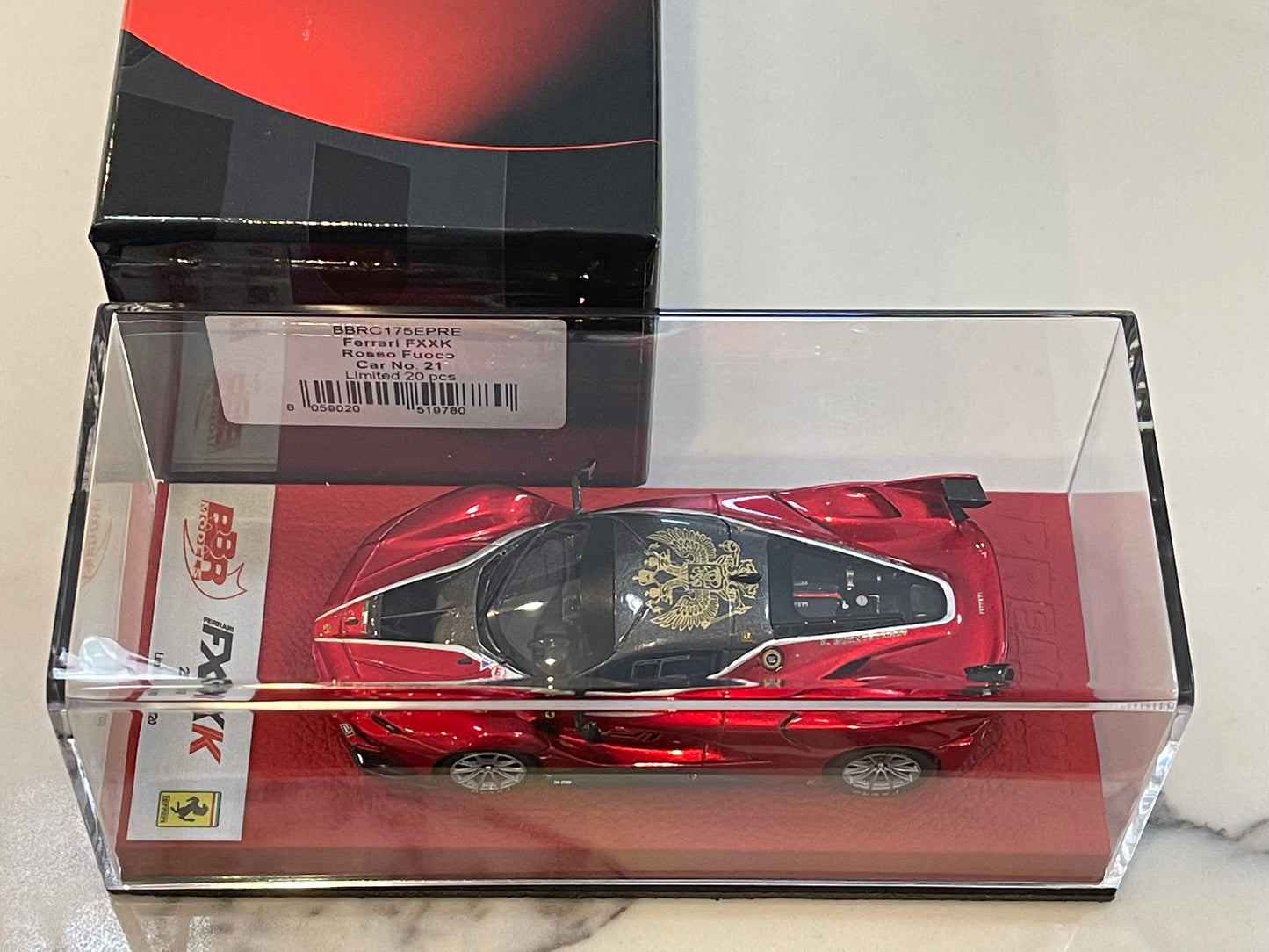 BBR 1/43 Ferrari FXX-K 2015 Rosso Fuoco No. 21 BBRC175EPRE