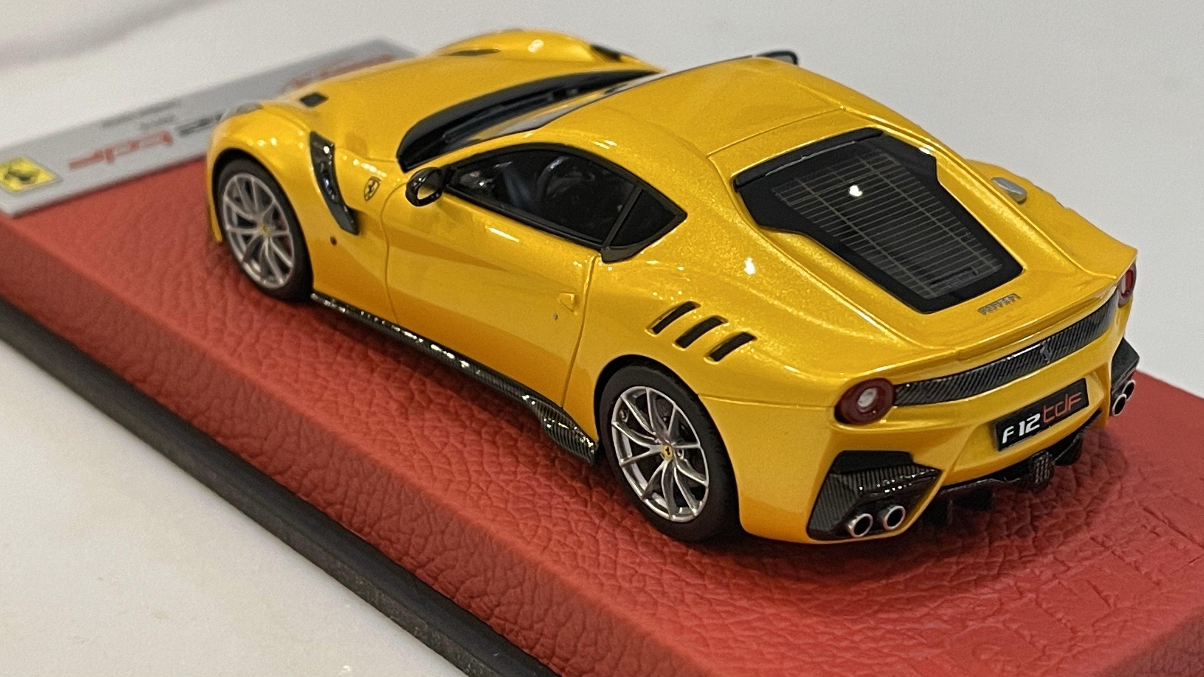 半額通販BBR 1/43 Ferrari F12 TDF 2015 Giallo Tristrato フェラーリ tdf yellow BBRC177A BBR
