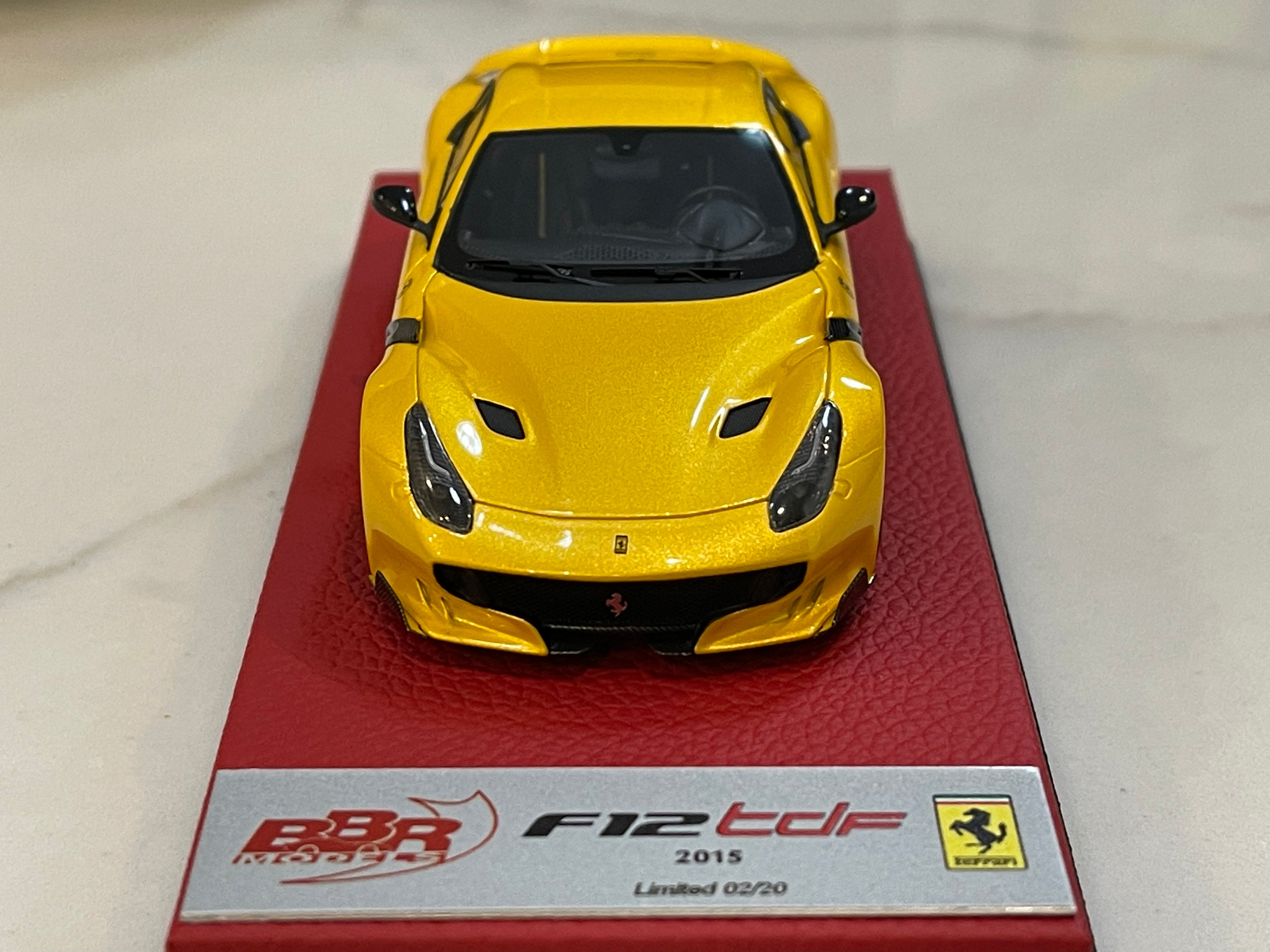 BBR 1/43 Ferrari F12 TDF 2016 Giallo Tristrato BBRC177APRE