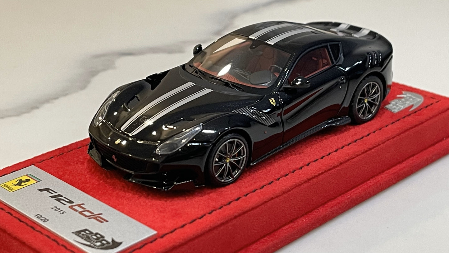 BBR 1/43 Ferrari F12 TDF 2015 Nero Daytona BBRC177H1