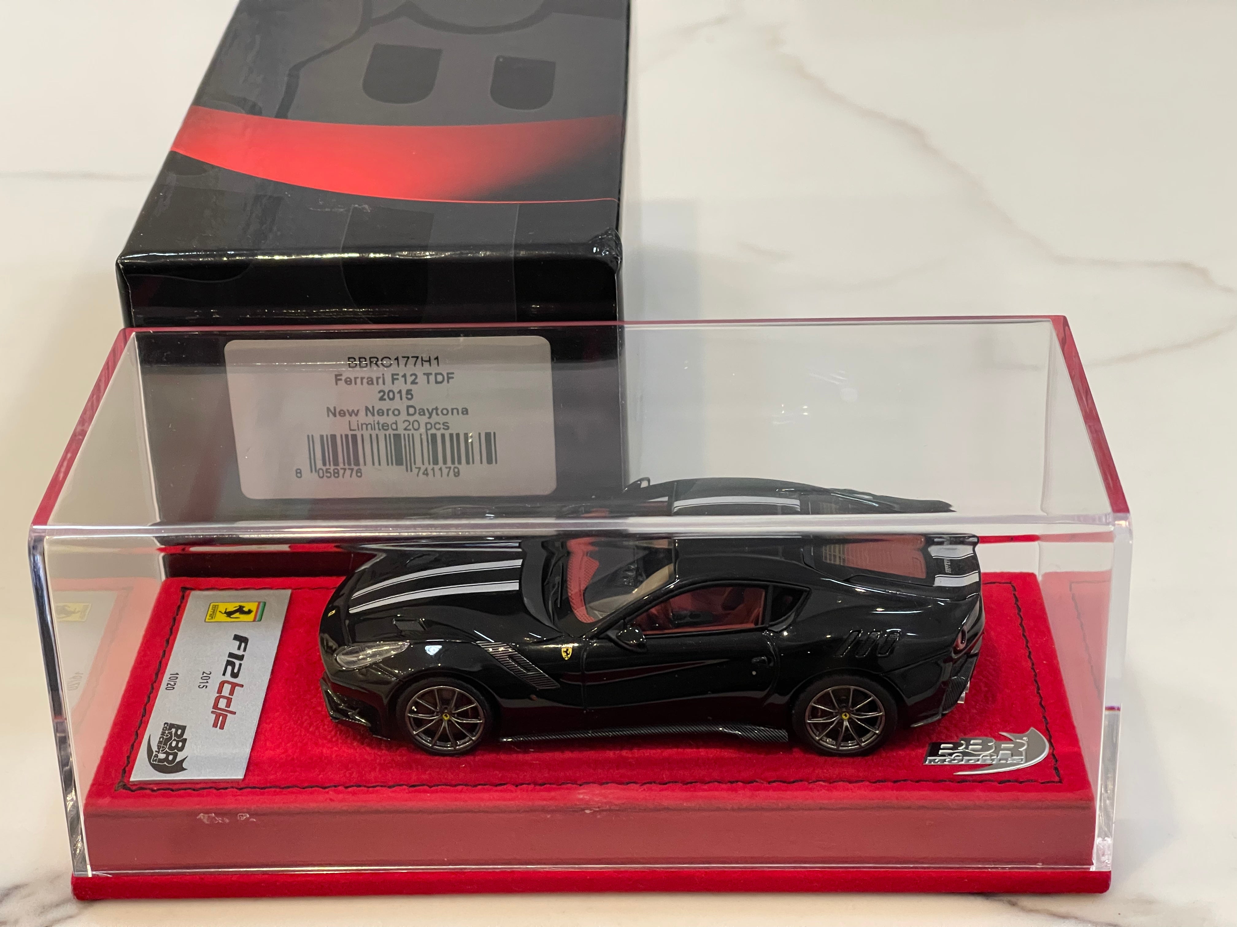 BBR 1/43 Ferrari F12 TDF 2015 Nero Daytona BBRC177H1