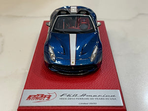 BBR 1/43 Ferrari F60 America 2014 Blu Nart BBRC182APRE