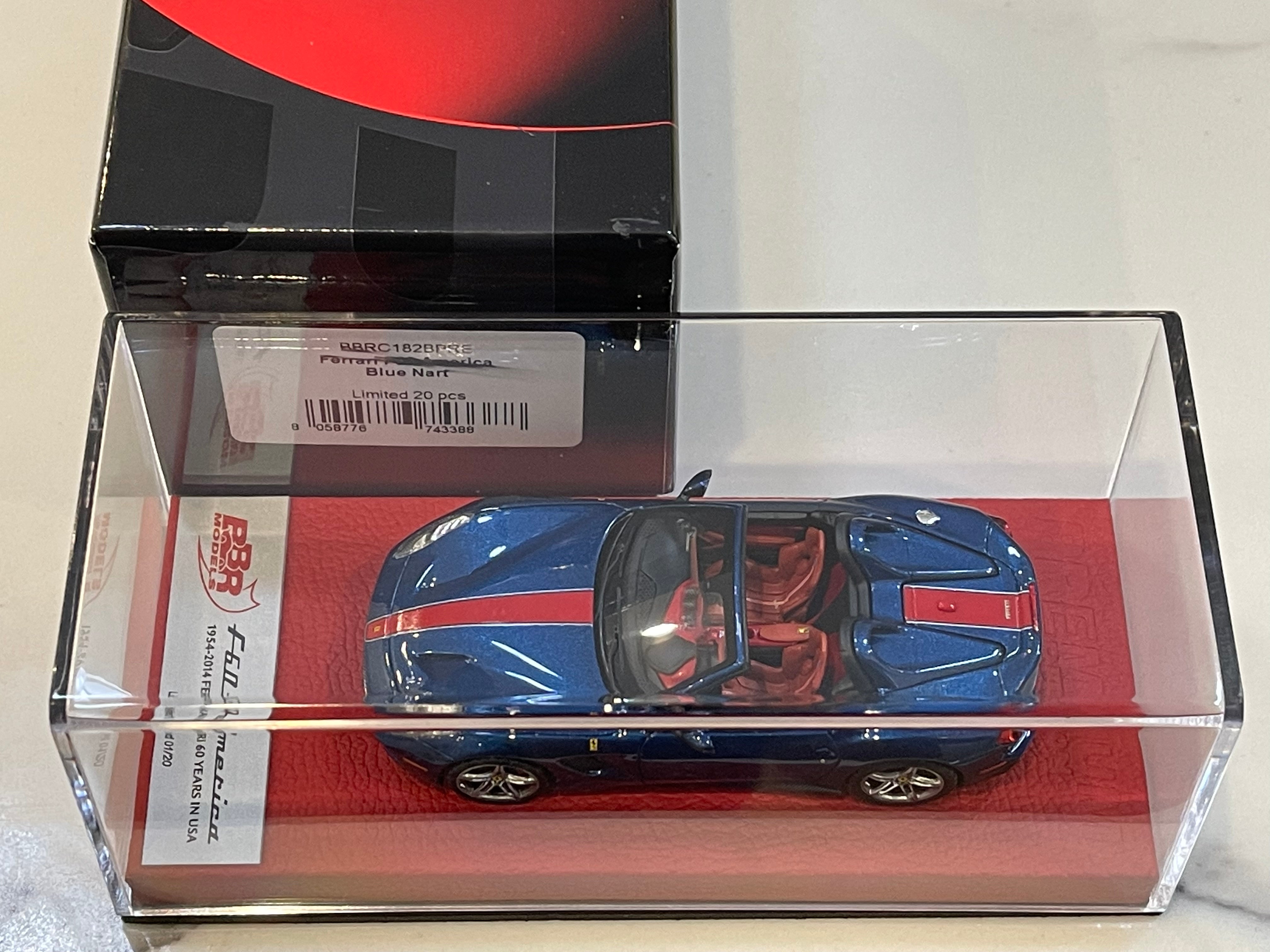 BBR 1/43 Ferrari F60 America 2014 Blue Nart BBRC182BPRE