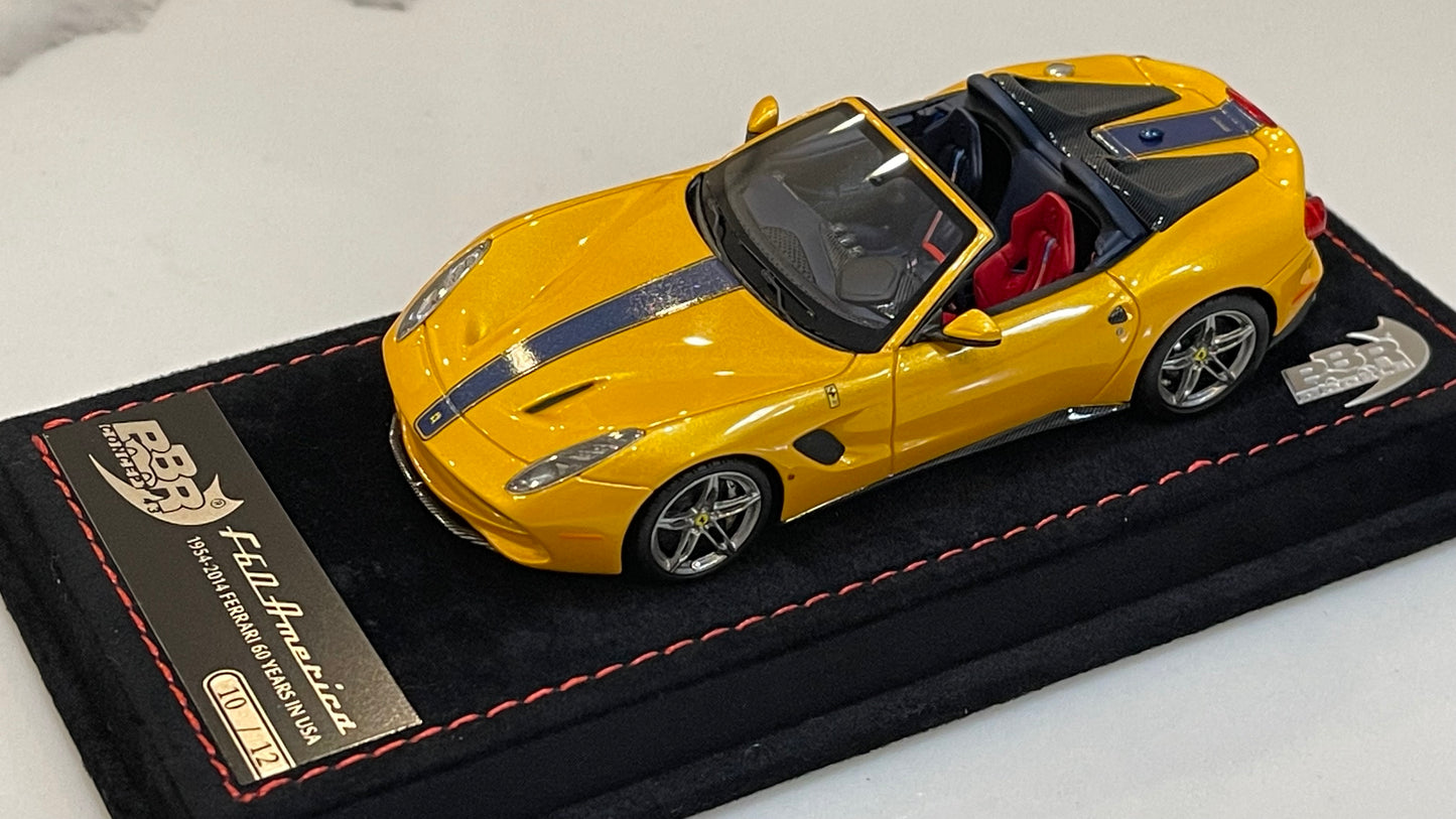 BBR 1/43 Ferrari F60 America 2014 Giallo Tristrato BBRC182CCH