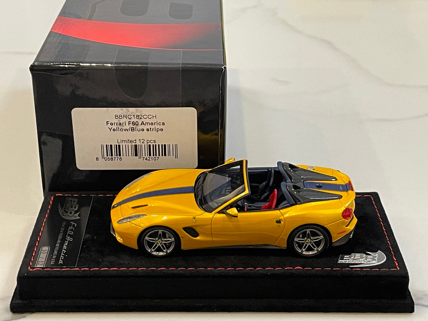 BBR 1/43 Ferrari F60 America 2014 Giallo Tristrato BBRC182CCH