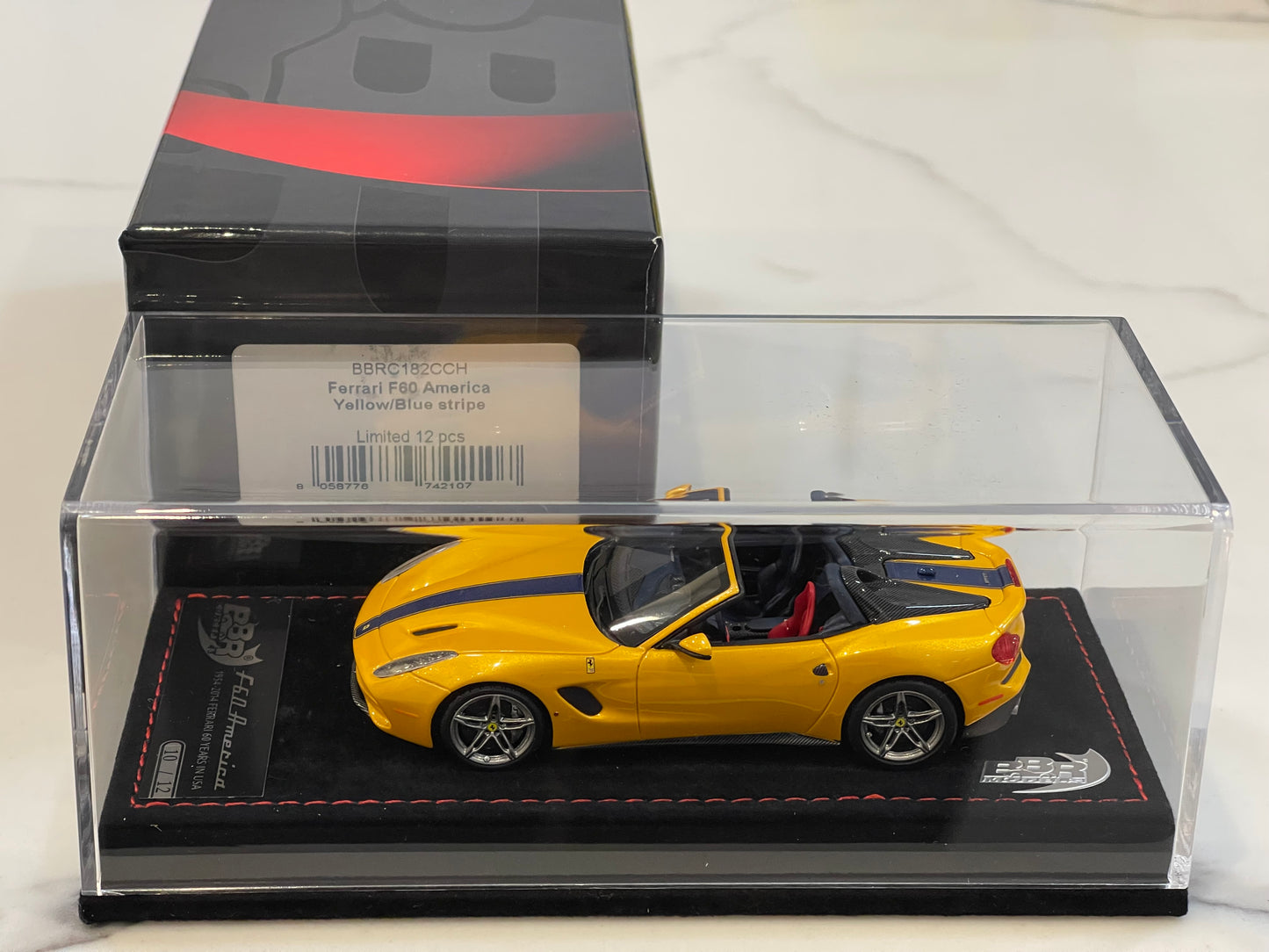 BBR 1/43 Ferrari F60 America 2014 Giallo Tristrato BBRC182CCH