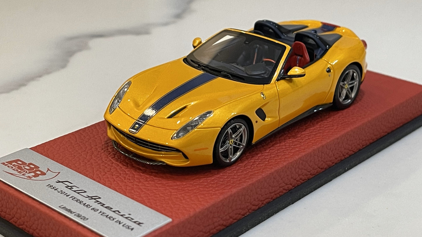BBR 1/43 Ferrari F60 America 2014 Giallo Tristrato BBRC182CPRE