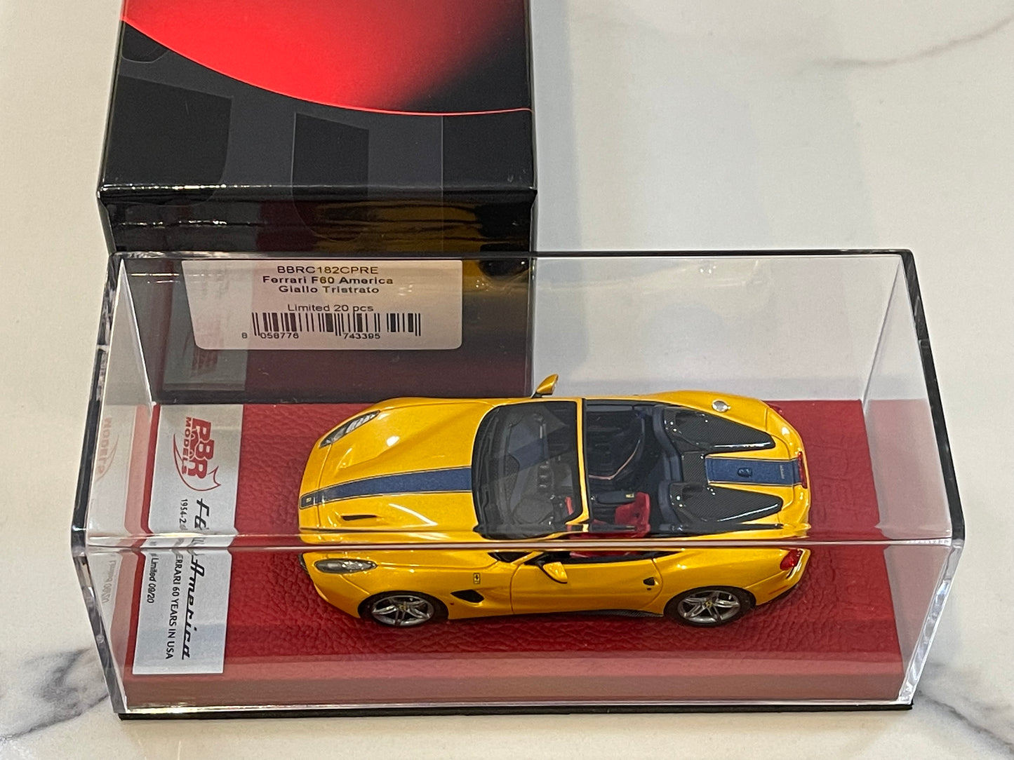 BBR 1/43 Ferrari F60 America 2014 Giallo Tristrato BBRC182CPRE
