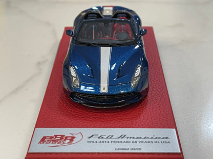 BBR 1/43 Ferrari F60 America 2014 Blue Nart BBRC182EPRE