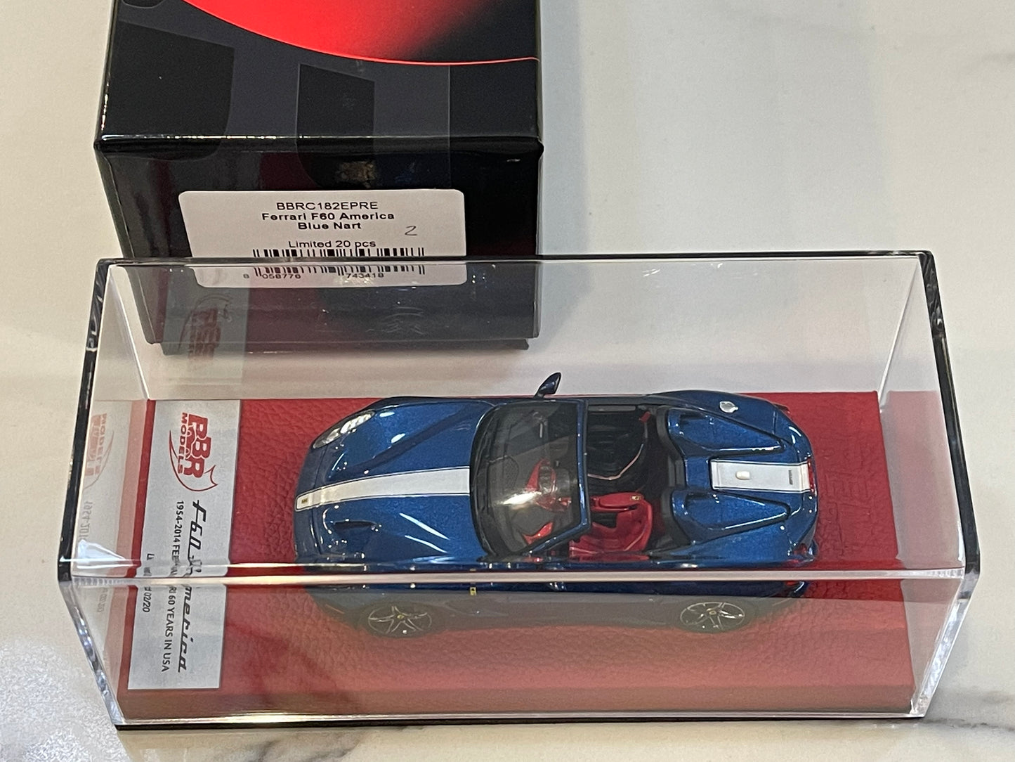 BBR 1/43 Ferrari F60 America 2014 Blue Nart BBRC182EPRE