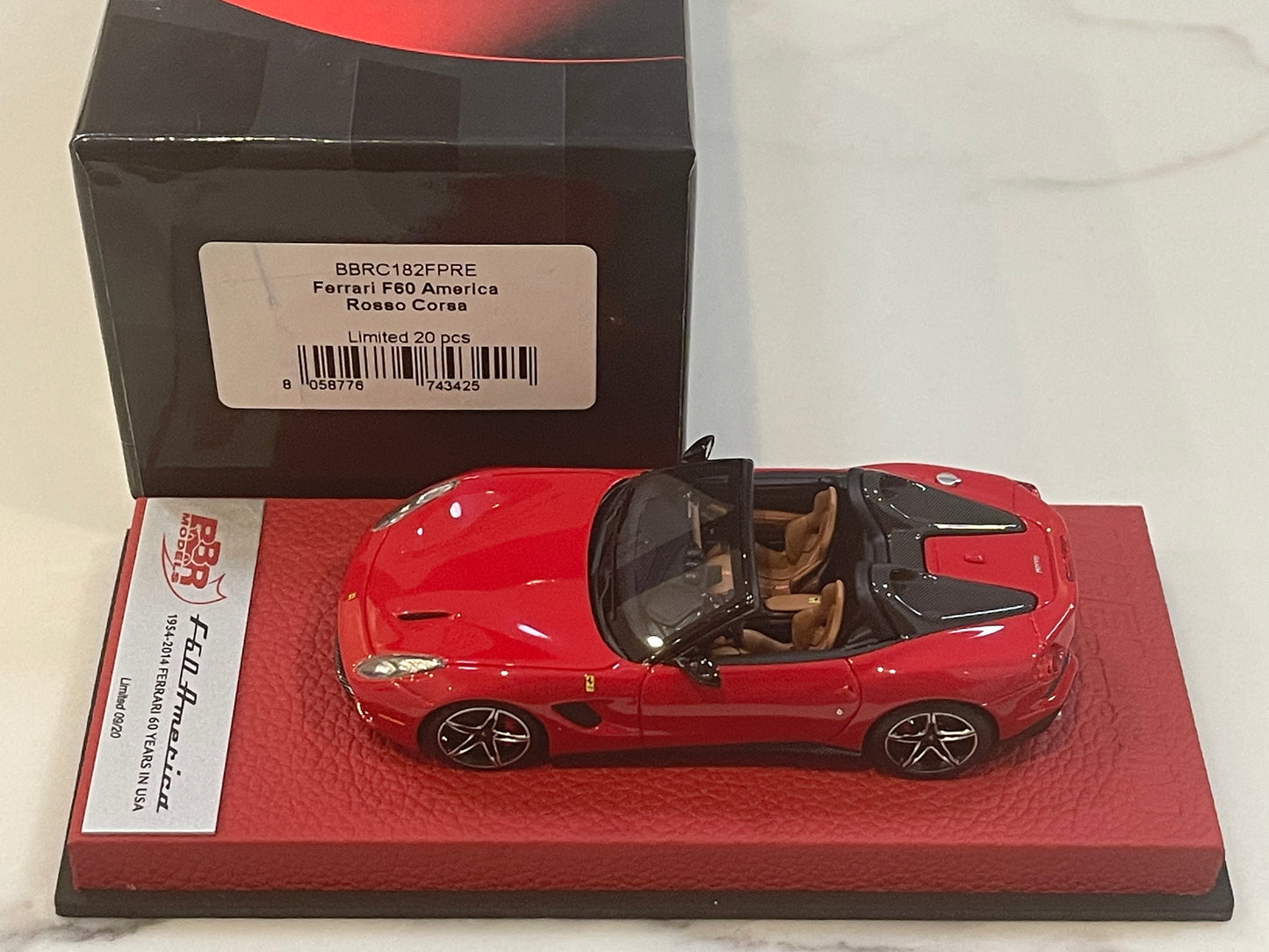 BBR 1/43 Ferrari F60 America 2014 Rosso Corsa BBRC182FPRE