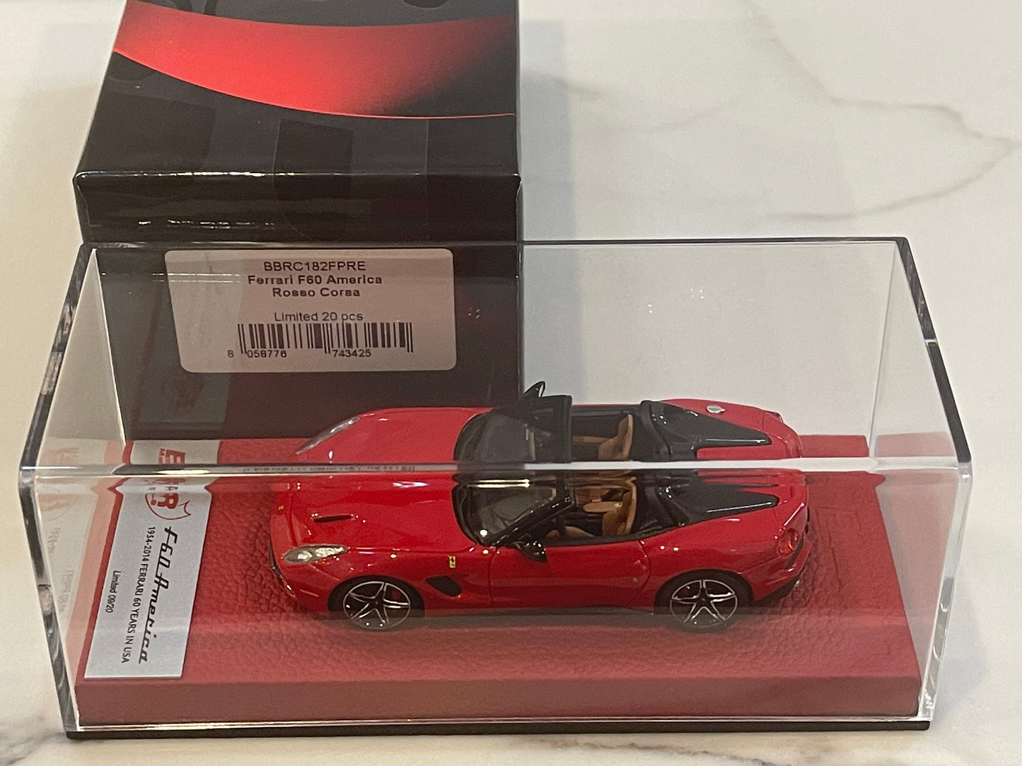 BBR 1/43 Ferrari F60 America 2014 Rosso Corsa BBRC182FPRE