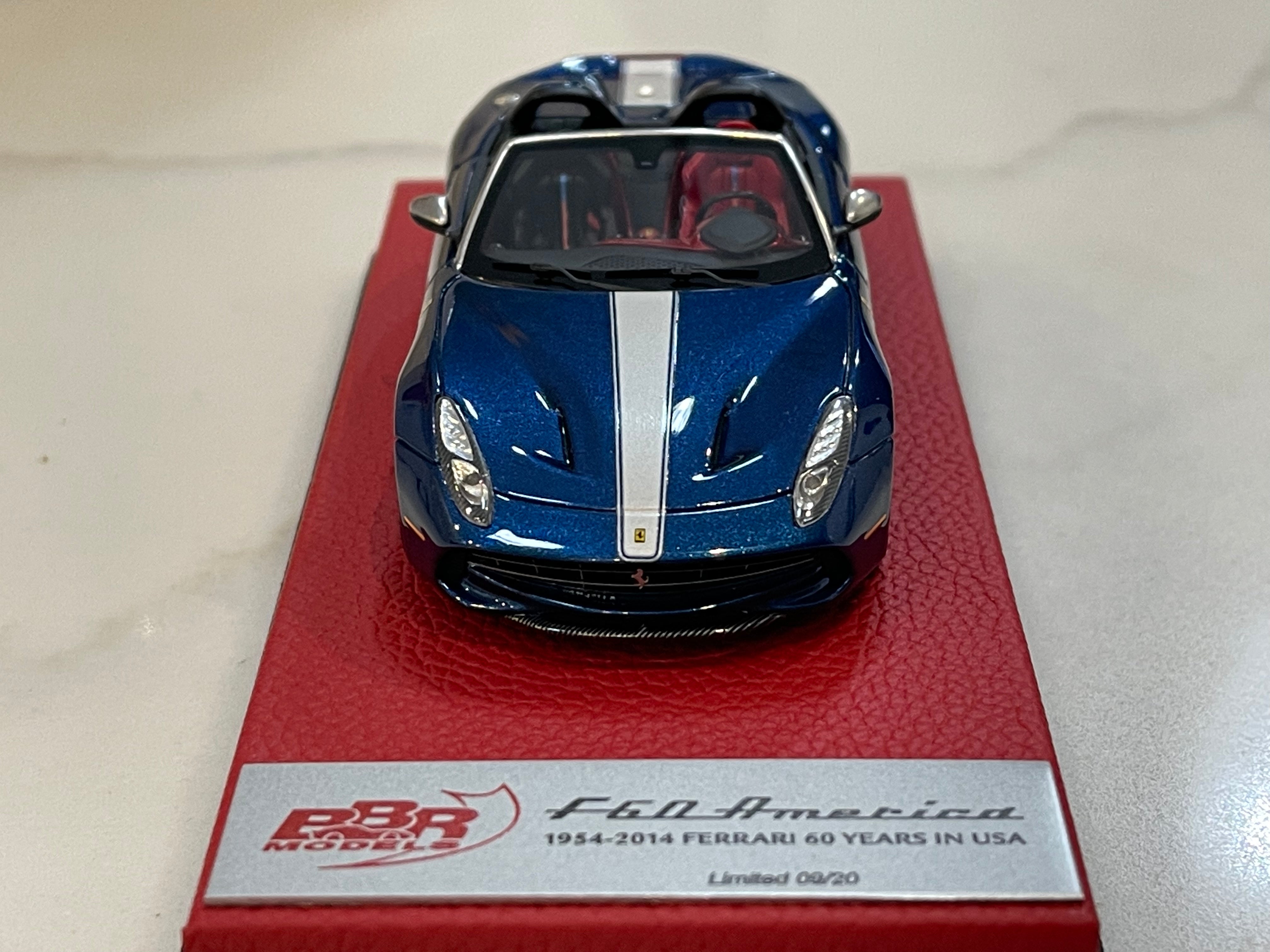 BBR 1/43 Ferrari F60 America 2014 Blue Nart BBRC182IPRE