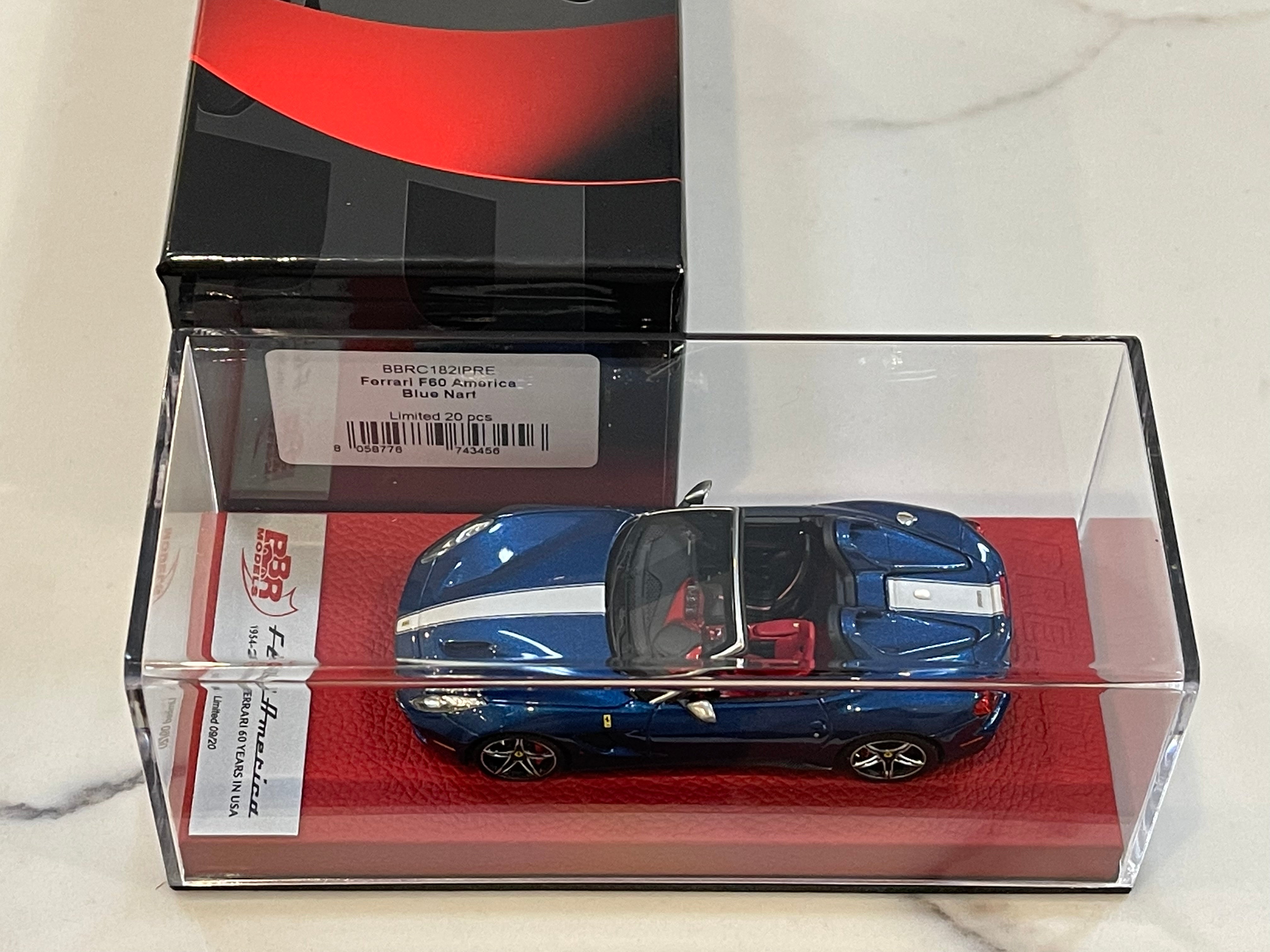 BBR 1/43 Ferrari F60 America 2014 Blue Nart BBRC182IPRE