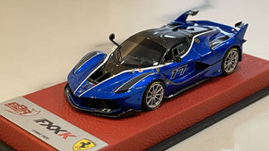 BBR 1/43 Ferrari FXX-K 2015 Blu Francia No. 17 BBRC186BPRE