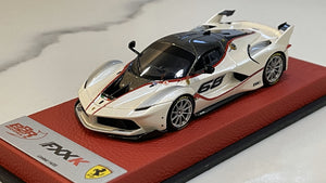 BBR 1/43 Ferrari FXX-K 2015 Pearl White No. 68 BBRC186FPRE