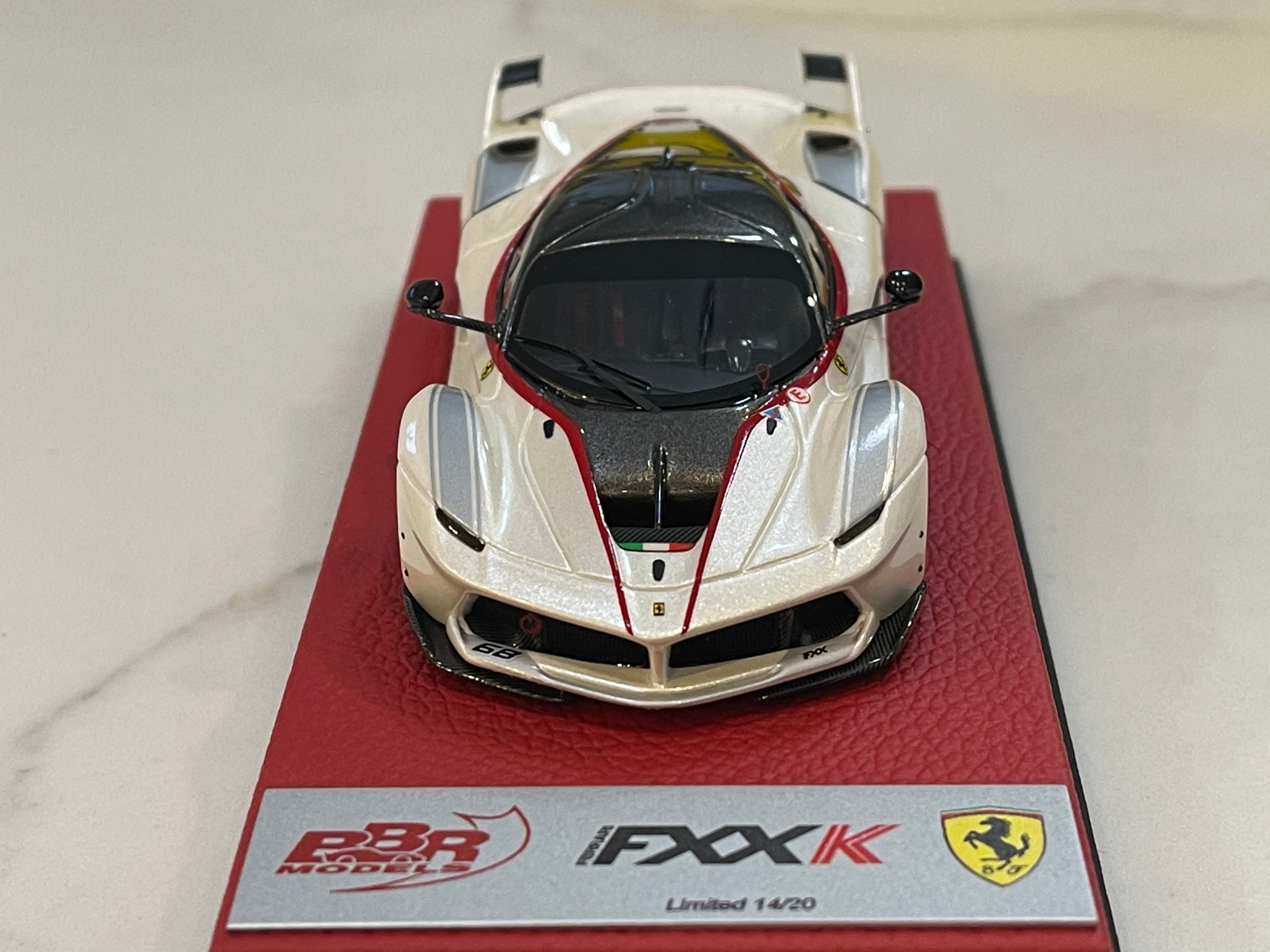 BBR 1/43 Ferrari FXX-K 2015 Pearl White No. 68 BBRC186FPRE