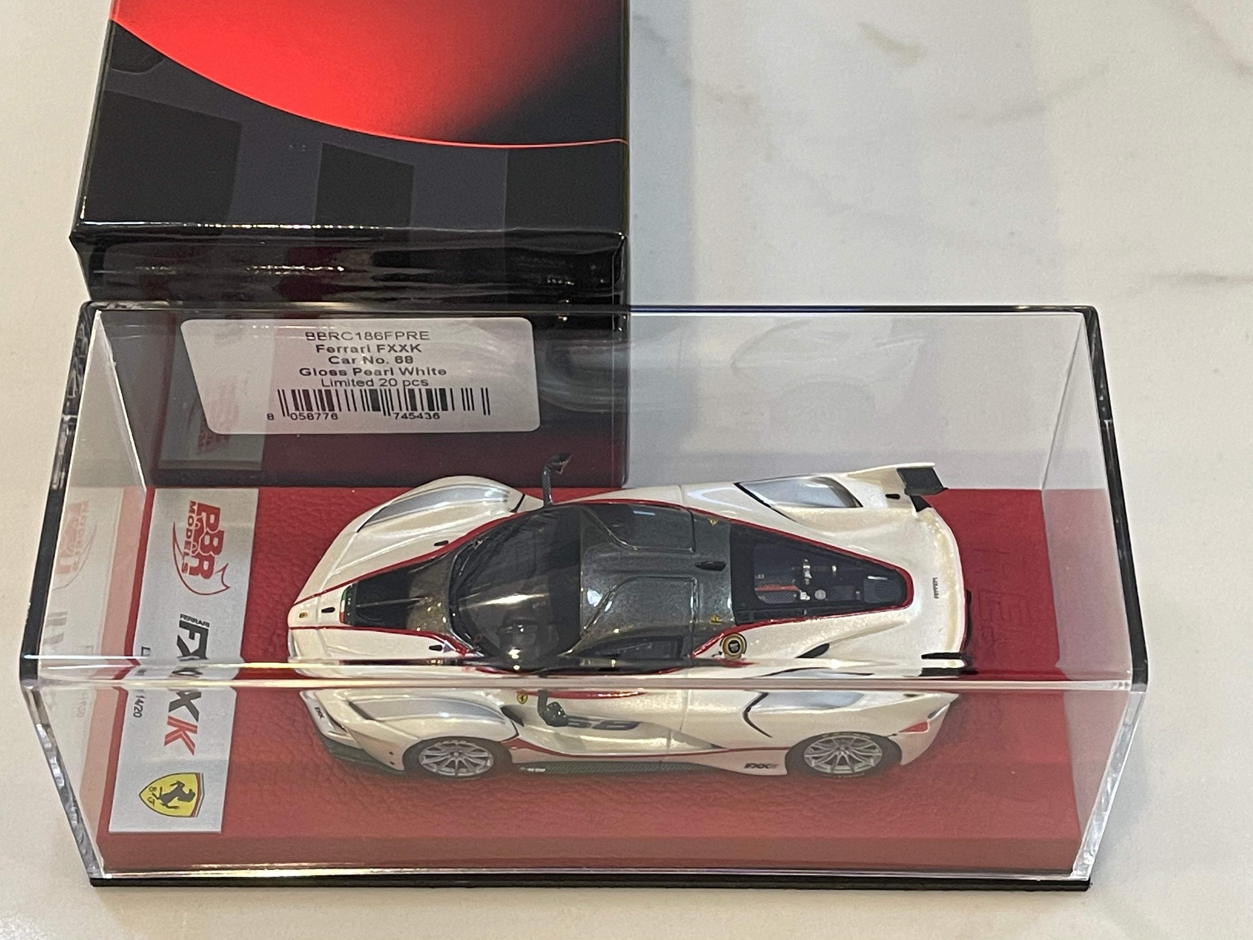 BBR 1/43 Ferrari FXX-K 2015 Pearl White No. 68 BBRC186FPRE