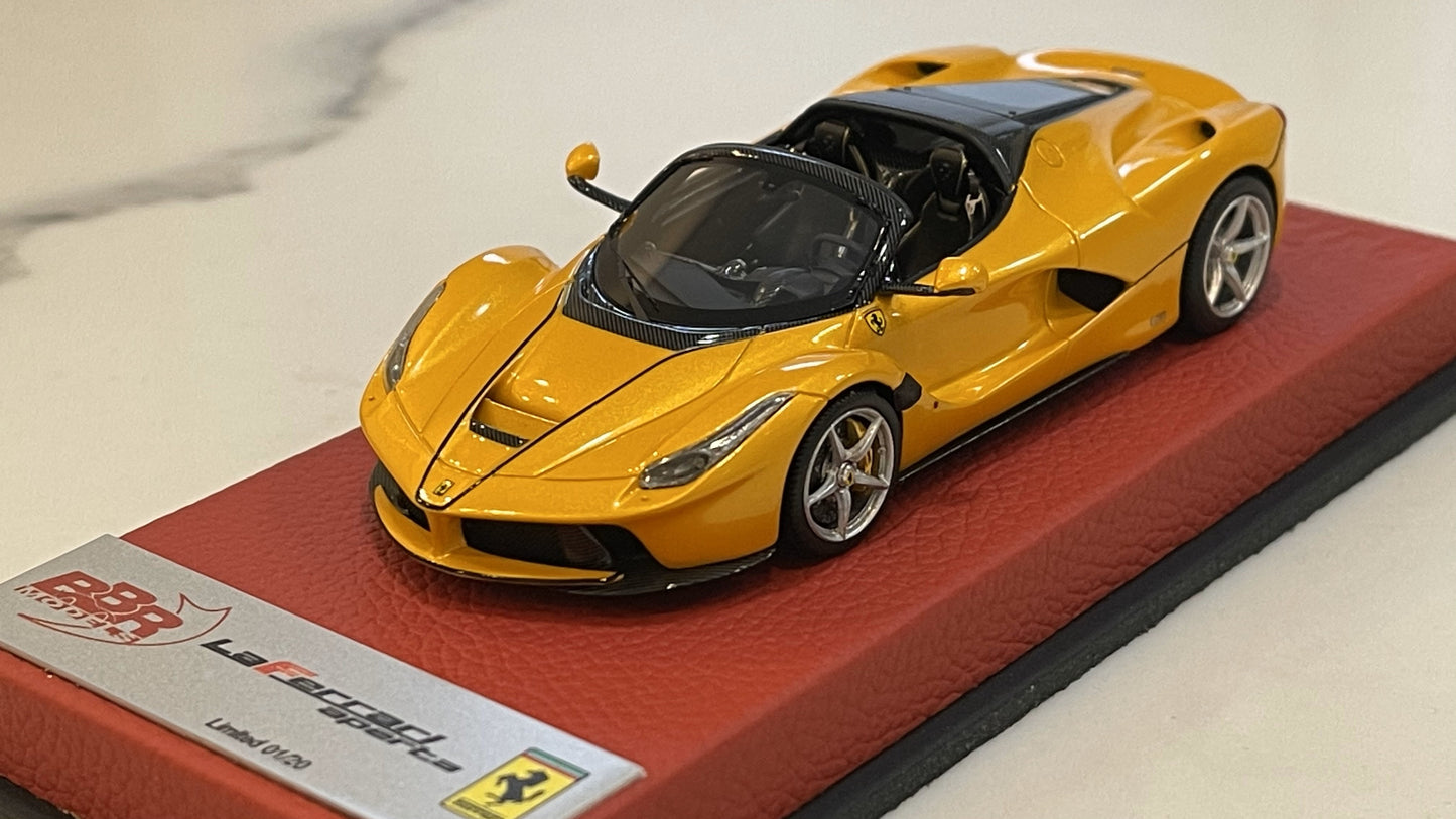 BBR 1/43 Ferrari LaFerrari Aperta 2016 Giallo Tristrato BBRC187BPRE