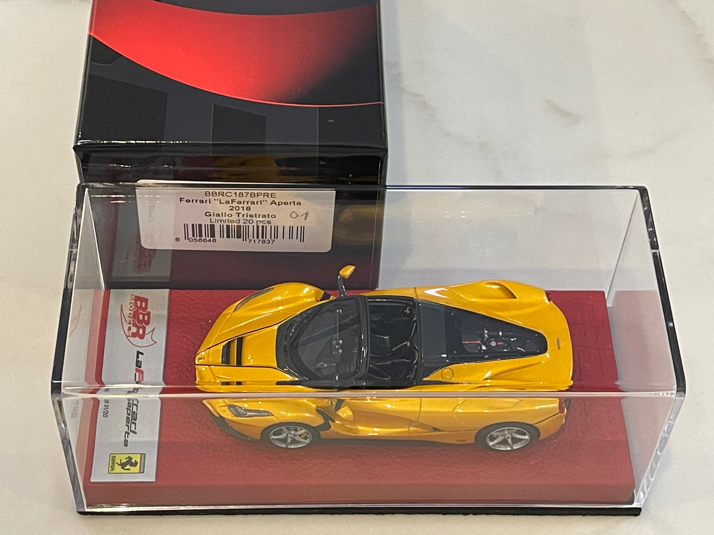 BBR 1/43 Ferrari LaFerrari Aperta 2016 Giallo Tristrato BBRC187BPRE