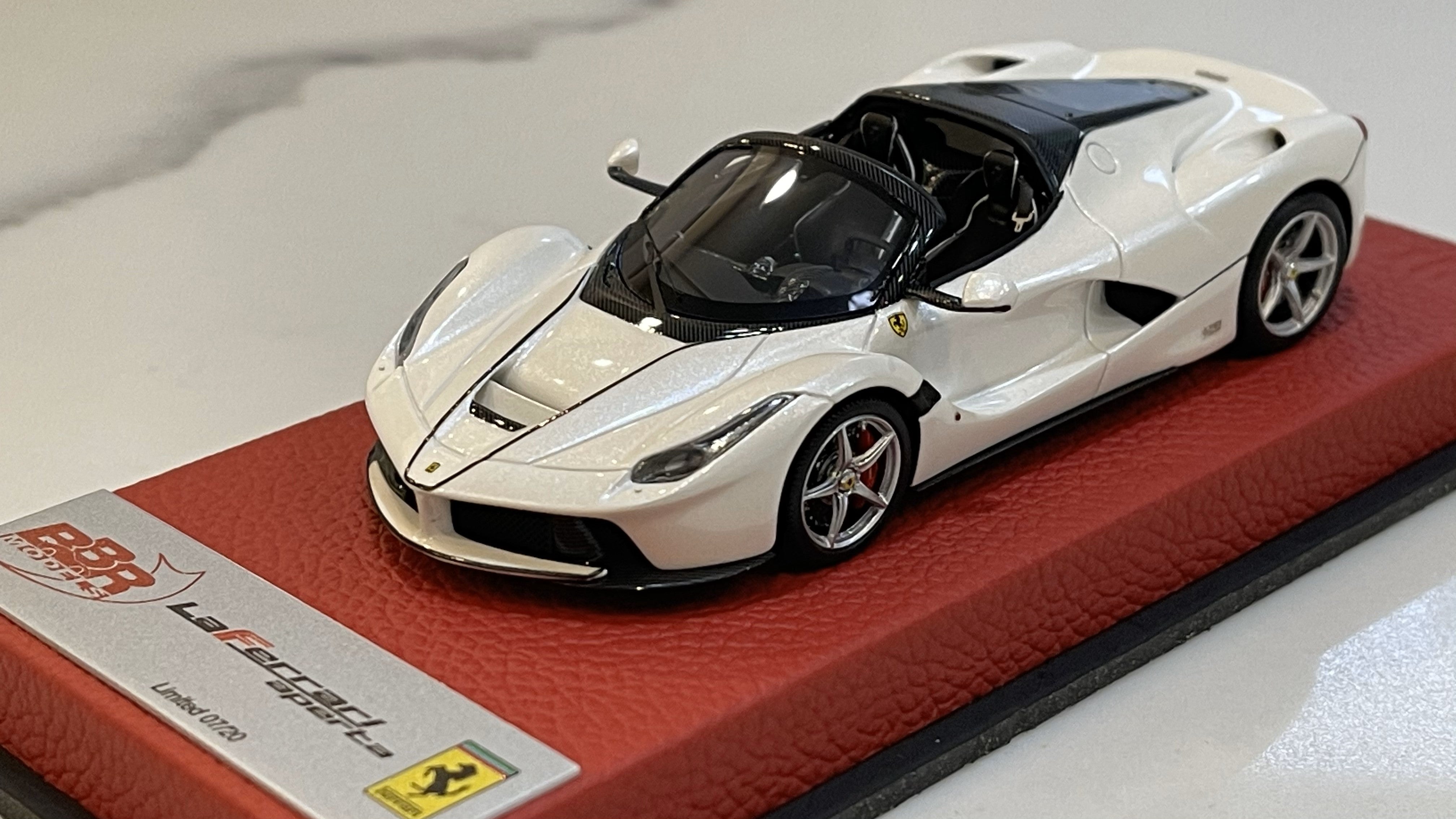 BBR 1/43 Ferrari LaFerrari Aperta 2016 Bianco Italia BBRC187EPRE