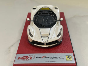 BBR 1/43 Ferrari LaFerrari Aperta 2016 Bianco Italia BBRC187EPRE