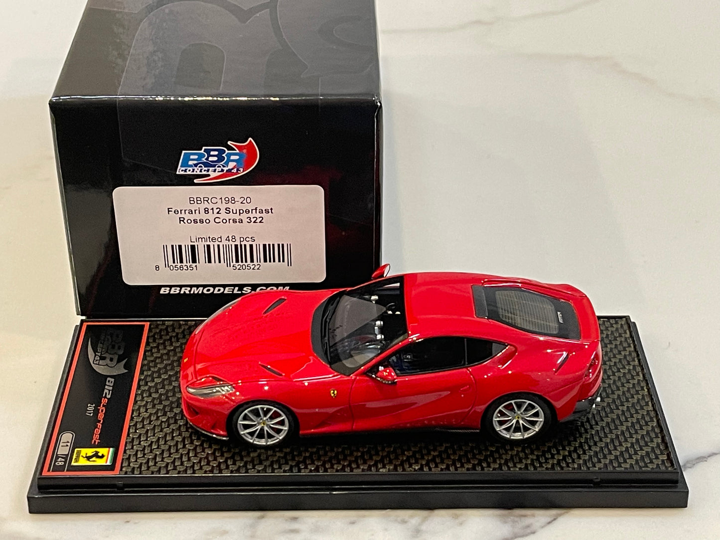 BBR 1/43 Ferrari 812 Superfast 2017 Rosso Corsa BBRC198-20