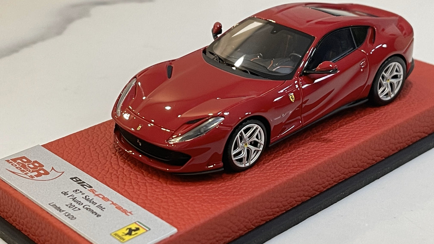 BBR 1/43 Ferrari 812 Superfast 2017 Red 70 Anni BBRC198APRE