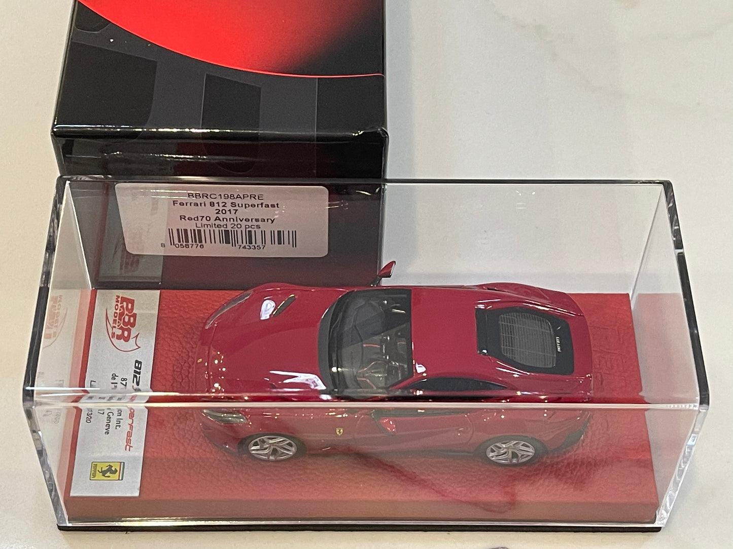 BBR 1/43 Ferrari 812 Superfast 2017 Red 70 Anni BBRC198APRE