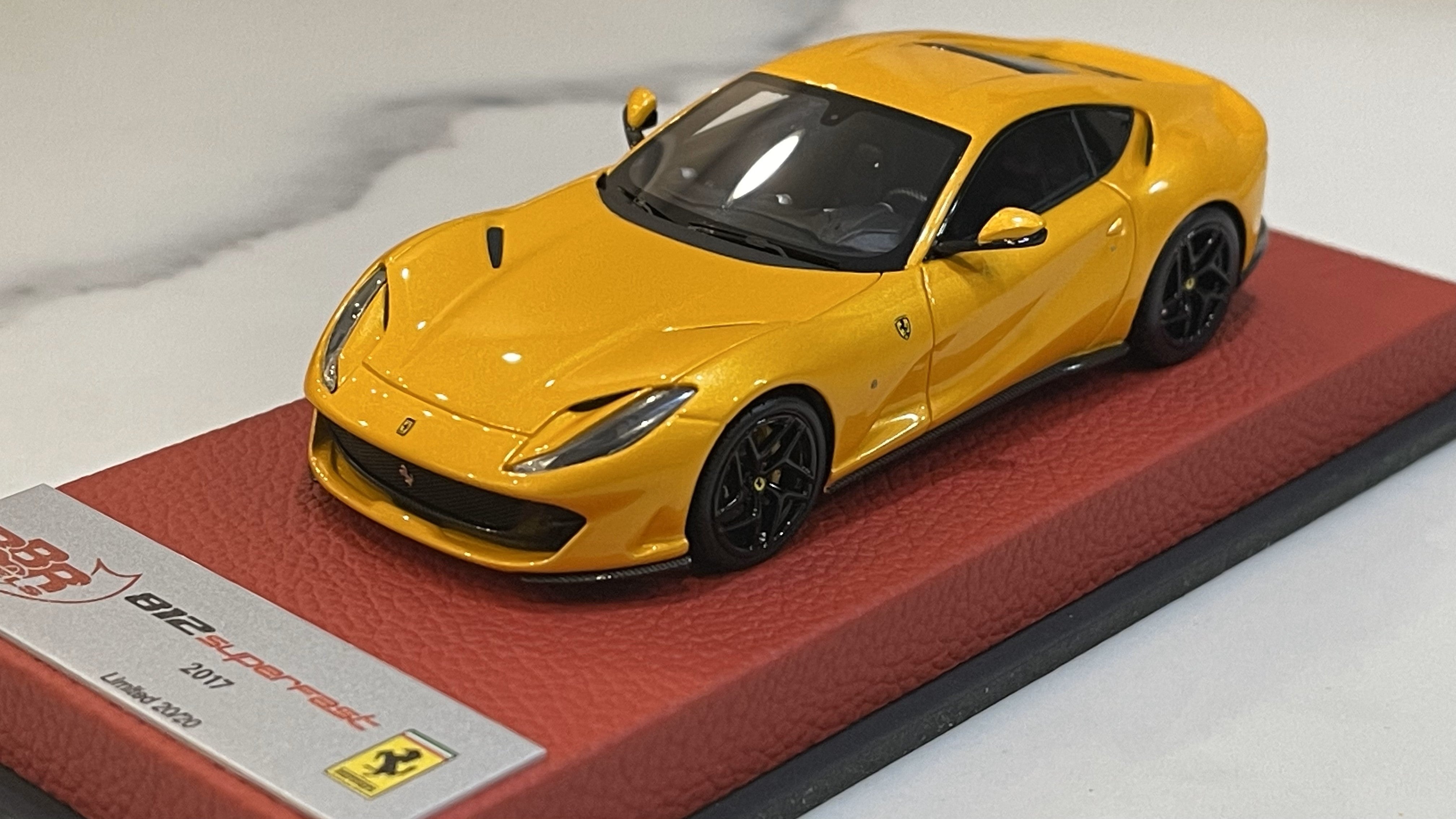 BBR 1/43 Ferrari 812 Superfast 2017 Giallo Tristrato BBRC198CPRE