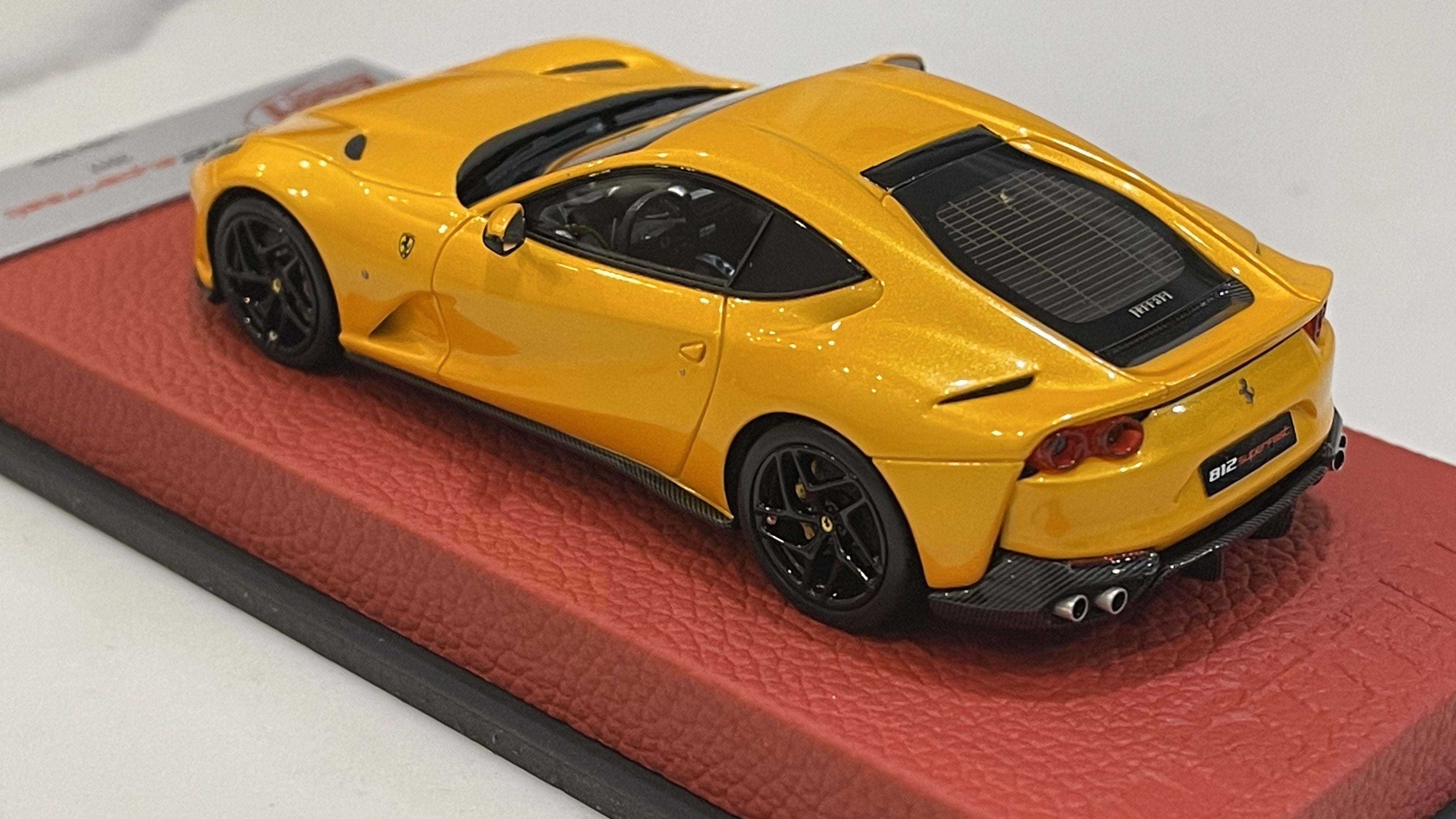 BBR 1/43 Ferrari 812 Superfast 2017 Giallo Tristrato BBRC198CPRE