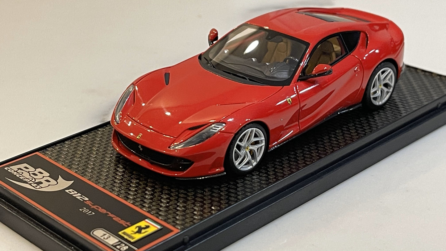 BBR 1/43 Ferrari 812 Superfast 2017 Rosso Corsa BBRC198G
