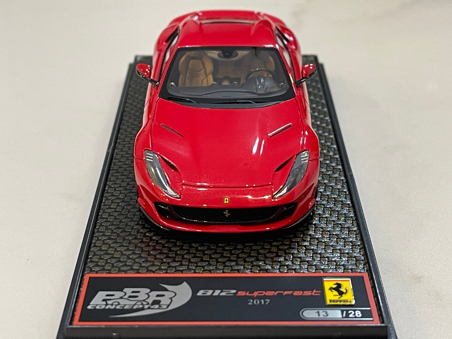 BBR 1/43 Ferrari 812 Superfast 2017 Rosso Corsa BBRC198G