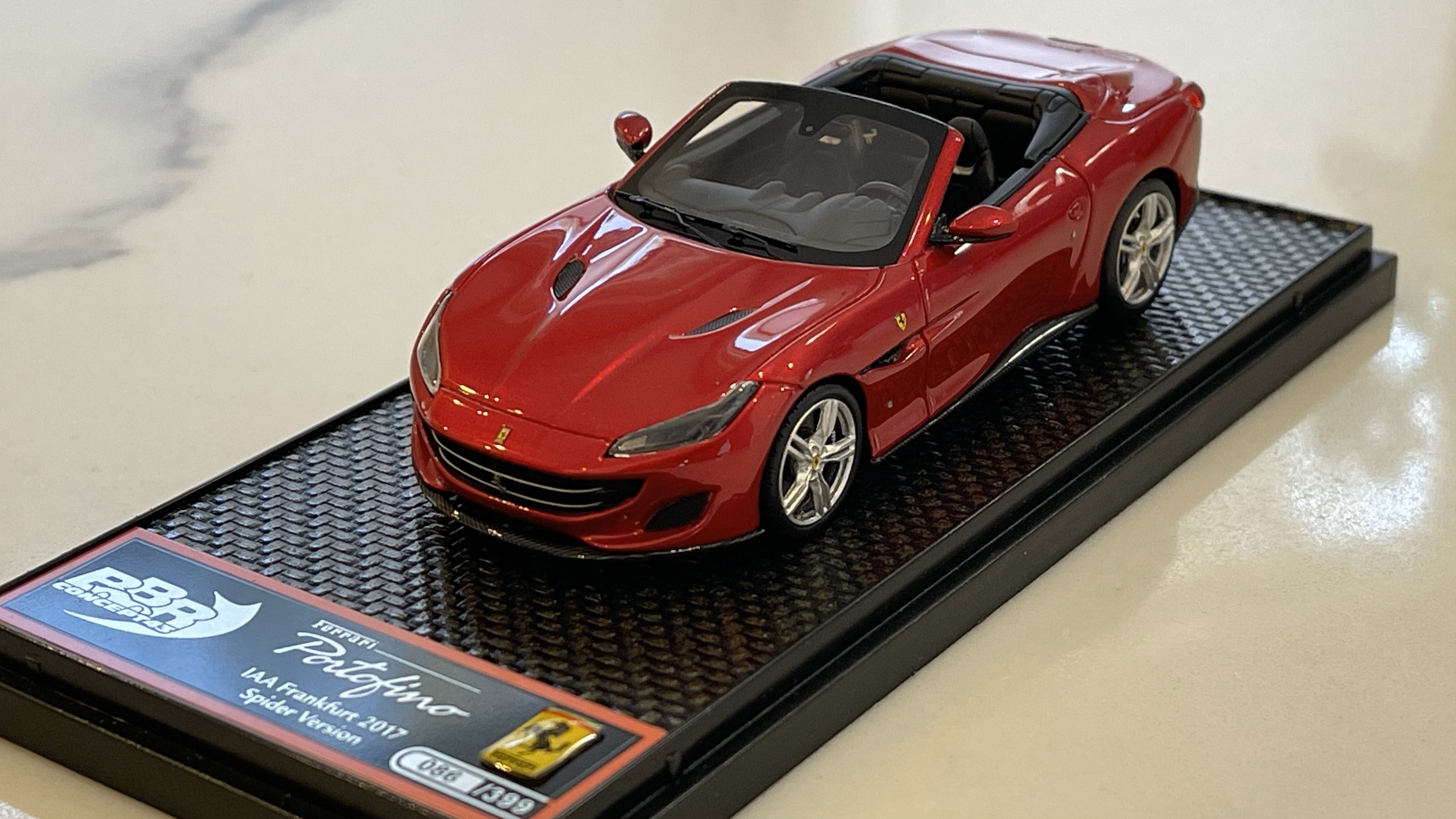 BBR 1/43 Ferrari Portofino 2017 Rosso Portofino BBRC207A