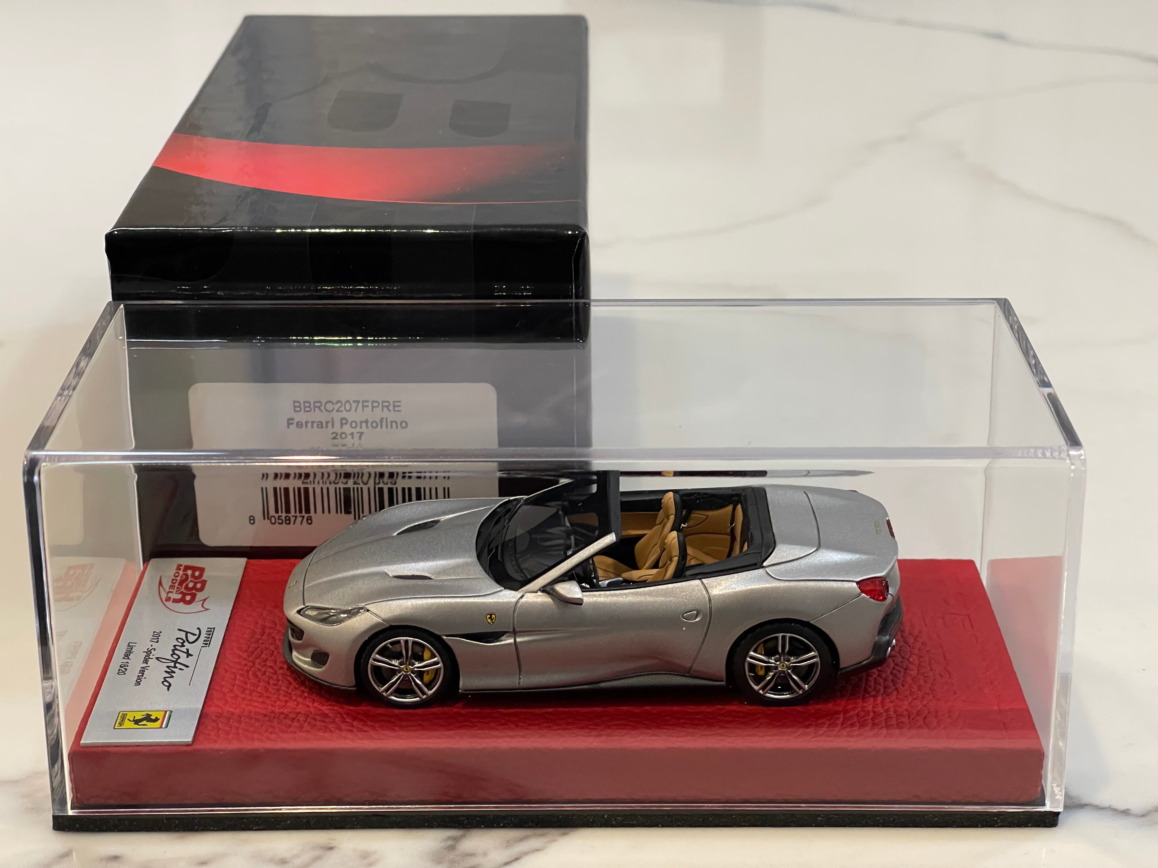 BBR 1/43 Ferrari Portofino 2017 Matt Silver BBRC207FPRE