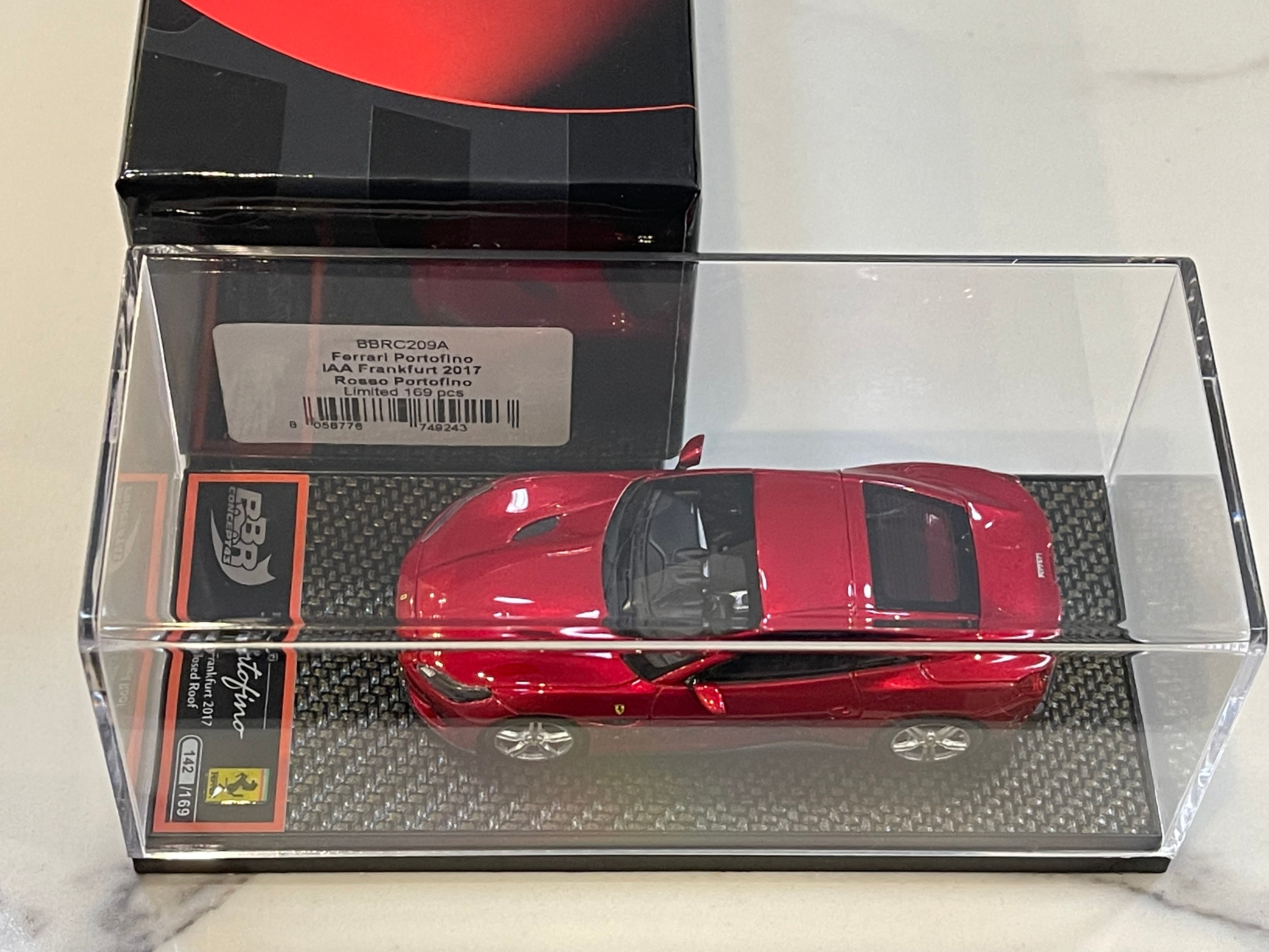 BBR 1/43 Ferrari Portofino Closed Roof Frankfurt Auto Show 2017 Rosso Portofino BBRC209A